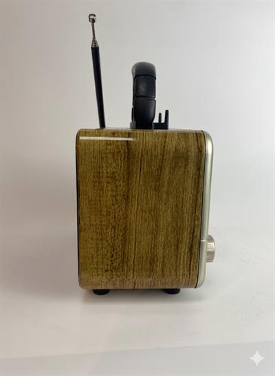 M-1231BT Nostaljik Radyo Görünümlü LED Işıklı Bluetooth,Hafıza Kartı,Usb Bellek,Aux Ve Radyo Destekli Hoparlör