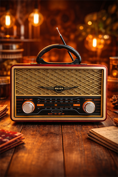 M-156BT Nostaljik Radyo Görünümlü Bluetooth,Hafıza Kartı,Usb Bellek,Aux Ve Radyo Destekli Hoparlör Gri