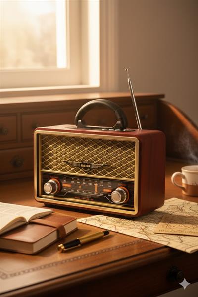 M-156BT Nostaljik Radyo Görünümlü Bluetooth,Hafıza Kartı,Usb Bellek,Aux Ve Radyo Destekli Hoparlör Gri