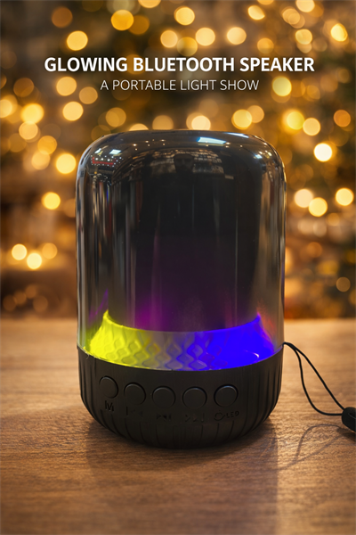 MAX-102 Mini Taşınabilir Bluetooth Hoparlör LED Işıklı – USB & TF Kart Destekli