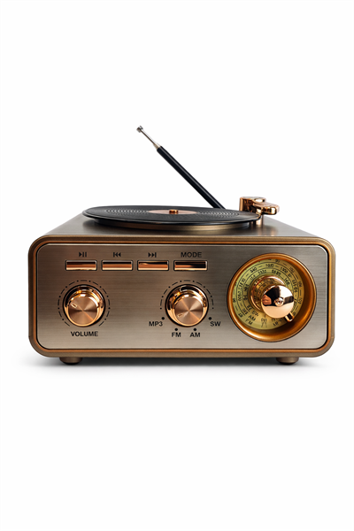 MD-1217BT Nostaljik Radyo Görünümlü Bluetooth,Hafıza Kartı,Usb Bellek,Aux Ve Radyo Destekli Hoparlör