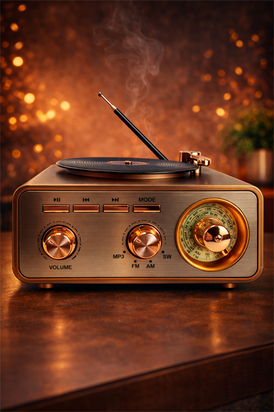 MD-1217BT Nostaljik Radyo Görünümlü Bluetooth,Hafıza Kartı,Usb Bellek,Aux Ve Radyo Destekli Hoparlör
