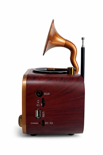 MD-1319BT Nostaljik Radyo Görünümlü Bluetooth,Hafıza Kartı,Usb Bellek,Aux Ve Radyo Destekli Hoparlör 