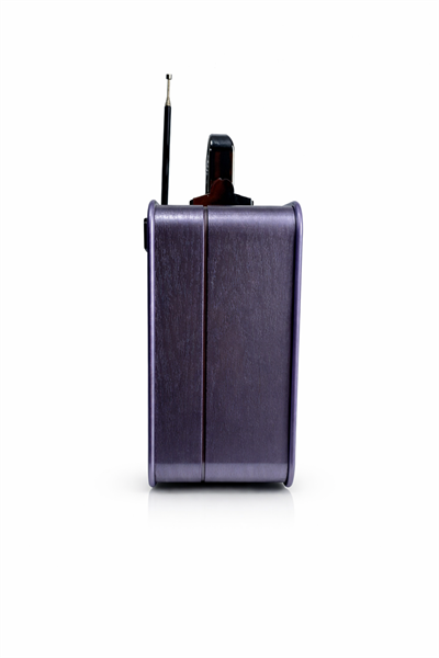 MD-1908BT Nostaljik Radyo Görünümlü Bluetooth,Hafıza Kartı,Usb Bellek,Aux Ve Radyo Destekli Hoparlör Eflatun 