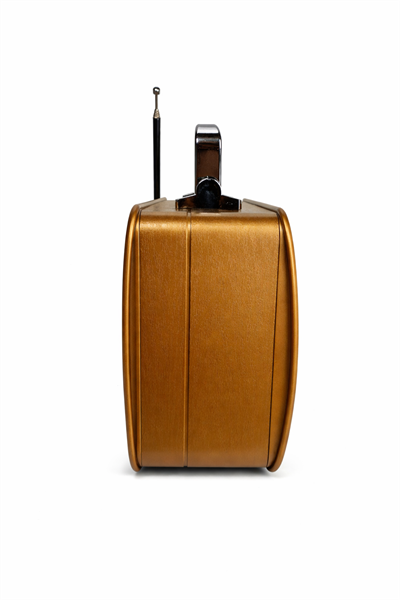 MD-1909BT Nostaljik Radyo Görünümlü Bluetooth,Hafıza Kartı,Usb Bellek,Aux Ve Radyo Destekli Hoparlör Gold
