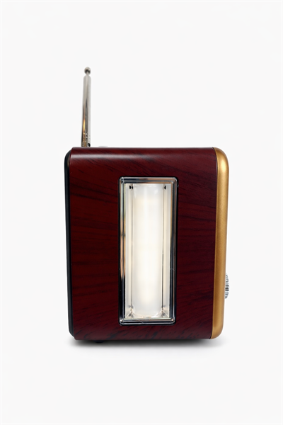 NS-6675BT Nostaljik Radyo Görünümlü Fenerli Bluetooth,Hafıza Kartı,Usb Bellek,Aux Ve Radyo Destekli Hoparlör Gold