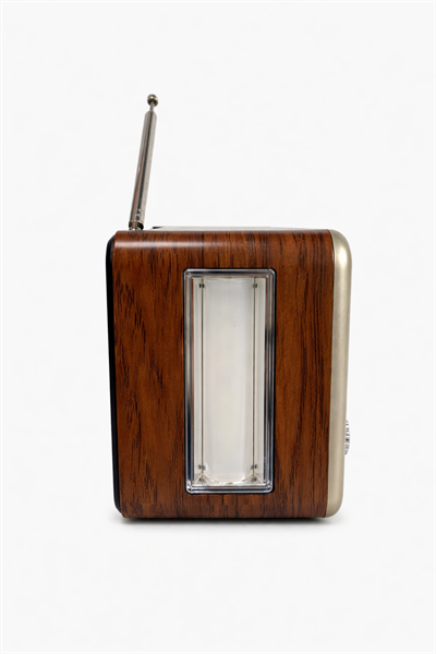 NS-6675BT Nostaljik Radyo Görünümlü Fenerli Bluetooth,Hafıza Kartı,Usb Bellek,Aux Ve Radyo Destekli Hoparlör Gri