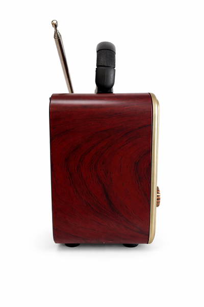 NS-8110BT Nostaljik Radyo Görünümlü Bluetooth,Hafıza Kartı,Usb Bellek,Aux Ve Radyo Destekli Hoparlör Gri