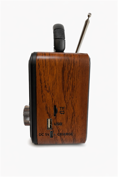 NS-8897BT Nostaljik Radyo Görünümlü Bluetooth,Hafıza Kartı,Usb Bellek,Aux Ve Radyo Destekli Hoparlör Metal Gri