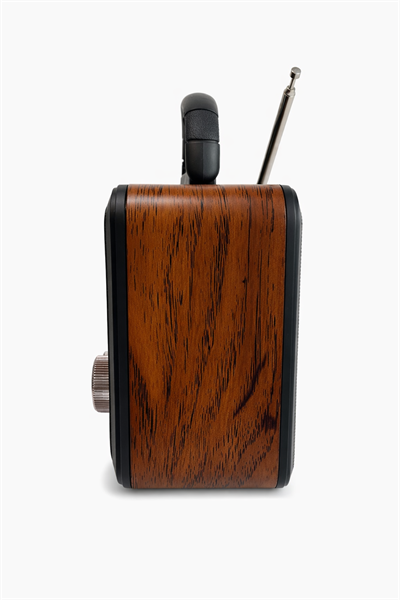 NS-8897BT Nostaljik Radyo Görünümlü Bluetooth,Hafıza Kartı,Usb Bellek,Aux Ve Radyo Destekli Hoparlör Metal Gri