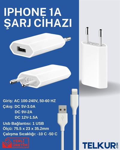 FERRO PSL-W16 IPhone Uyumlu 5w 1a Usb Lightning sarj Aleti Seti