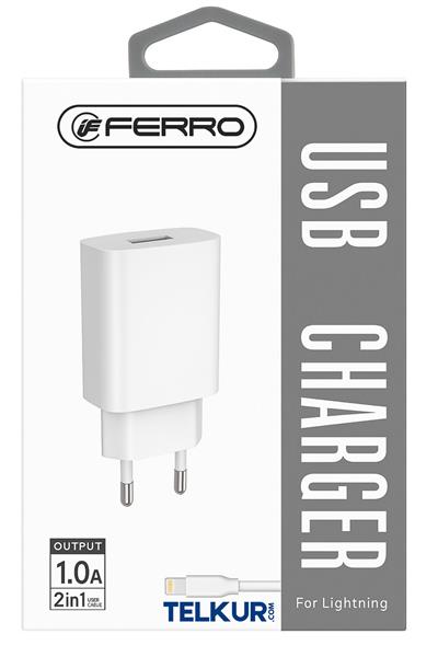 FERRO PSL-W16 IPhone Uyumlu 5w 1a Usb Lightning sarj Aleti Seti
