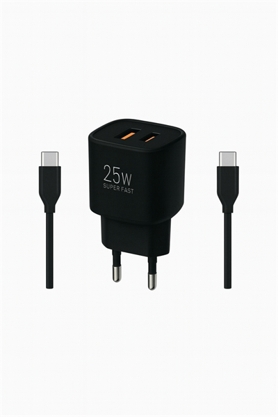 FERRO W25 Qualcom Usb & Pd Çift Çıkışlı  Süper Hızlı Şarj 3.0 Amper