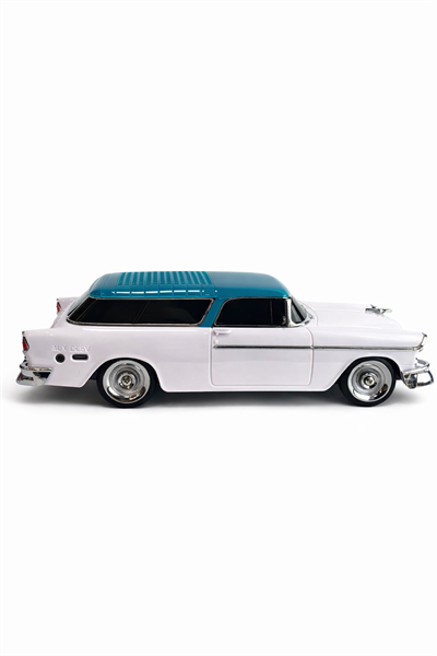 WS-1955 Nostaljik Araba Görünümlü Bluetooth,Hafıza Kartı,Usb Bellek,Aux Ve Radyo Destekli Hoparlör Beyaz