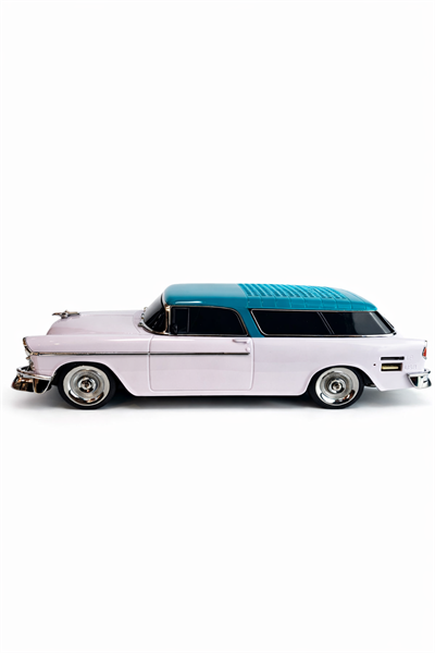 WS-1955 Nostaljik Araba Görünümlü Bluetooth,Hafıza Kartı,Usb Bellek,Aux Ve Radyo Destekli Hoparlör Beyaz