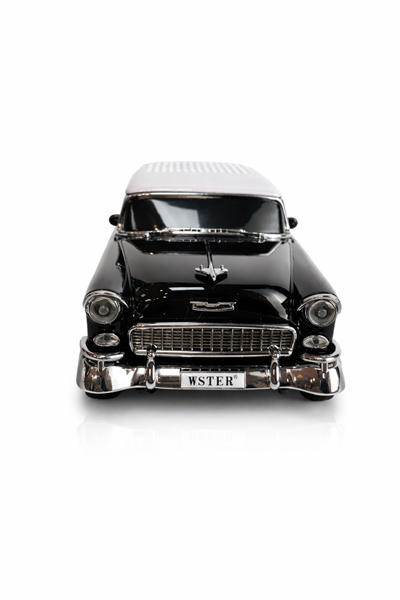 WS-1955 Nostaljik Araba Görünümlü Bluetooth,Hafıza Kartı,Usb Bellek,Aux Ve Radyo Destekli Hoparlör Siyah