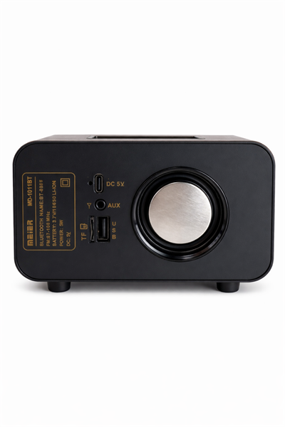 MD-1011BT Nostaljik Radyo Görünümlü Bluetooth,Hafıza Kartı,Usb Bellek,Aux Ve Radyo Destekli Hoparlör Koyu Ahşap
