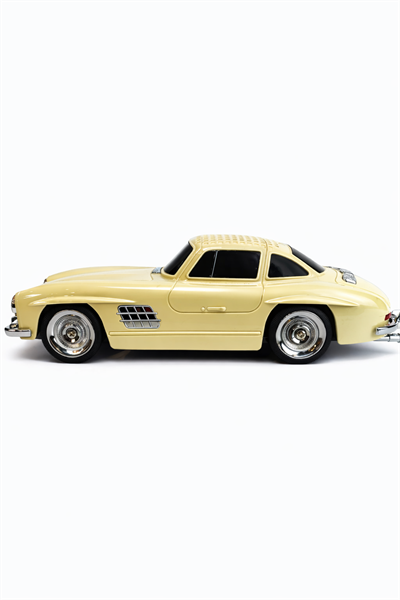 WS-300SL Nostaljik Araba Görünümlü Bluetooth,Hafıza Kartı,Usb Bellek,Aux Ve Radyo Destekli Hoparlör Bej