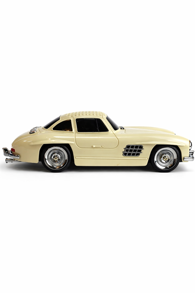 WS-300SL Nostaljik Araba Görünümlü Bluetooth,Hafıza Kartı,Usb Bellek,Aux Ve Radyo Destekli Hoparlör Bej