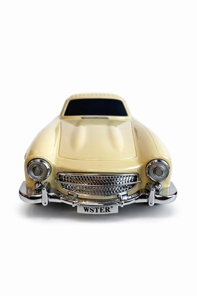 WS-300SL Nostaljik Araba Görünümlü Bluetooth,Hafıza Kartı,Usb Bellek,Aux Ve Radyo Destekli Hoparlör Bej