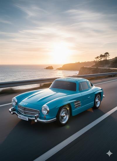 WS-300SL Nostaljik Araba Görünümlü Bluetooth,Hafıza Kartı,Usb Bellek,Aux Ve Radyo Destekli Hoparlör Turkuaz