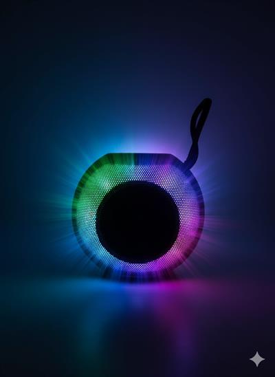 X-811 RGB Işıklı Taşınabilir Bluetooth Hoparlör – Güçlü Ses, USB & AUX Yeşil