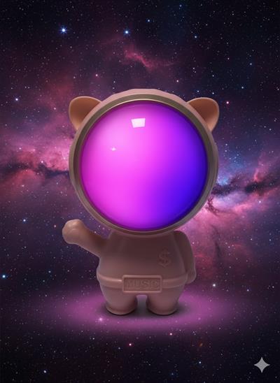X-878 Astronot Figürlü RGB Işıklı Bluetooth Hoparlör USB & TF Kart Destekli Pembe