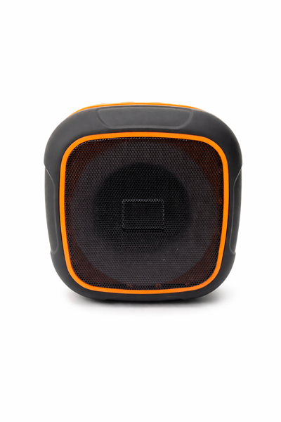 X-933 RGB Işıklı Taşınabilir Bluetooth Hoparlör – Güçlü Ses, USB & AUX Turuncu
