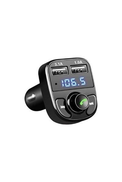 FERRO X8 Fm Transmitter Bt/Usb/Mp3/Microsd Kart Çakmaklık Girişli Kablosuz Mp3 Çalar Araç Kiti