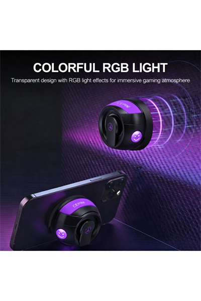 G200 Cepini Mıknatıslı Bluetooth Speaker  iPhone android Telefon standı  5W Mini RGB Mor