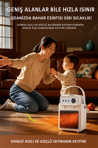 Hilda XH-1202 Ultra Konforlu Nemlendiricili Mini Isıtıcı