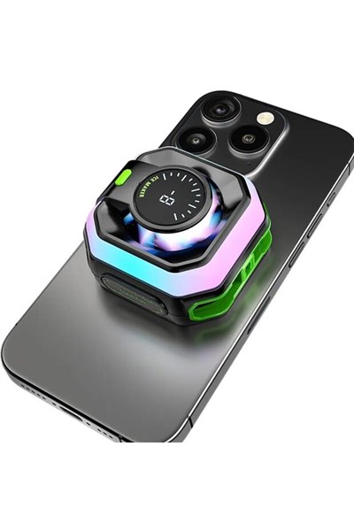 HK-5 Pro Manyetik Telefon Soğutucu | Çıkarılabilir Tutacaklı, Yarı İletken Güçlü Soğutma Fanı, RGB Işıklı Gaming Cooler, iOS & Android Uyumlu