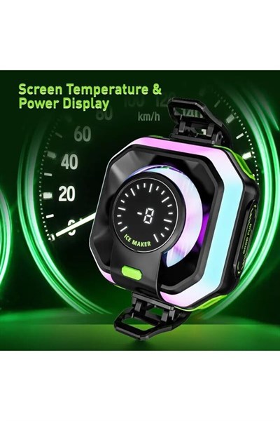 HK-5 Pro Manyetik Telefon Soğutucu | Çıkarılabilir Tutacaklı, Yarı İletken Güçlü Soğutma Fanı, RGB Işıklı Gaming Cooler, iOS & Android Uyumlu