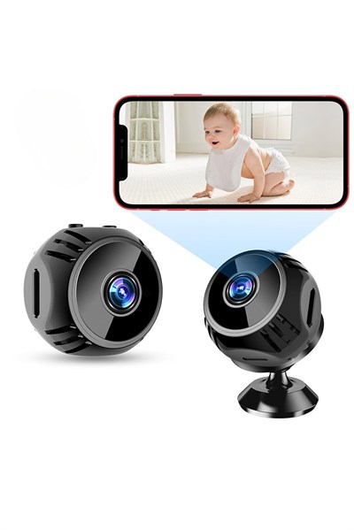 i-CAM Mini WiFi Güvenlik Kamerası – 1080P Full HD, 140° Geniş Açı, Akıllı Uzaktan İzleme