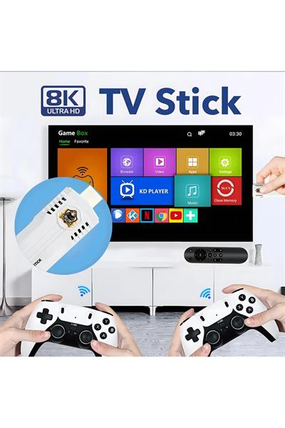 iDragon K8 Pro Android 12.1 Netflix Youtube Tv Box 40000+ Oyun Retro Arcade Oyun Konsolu Atari