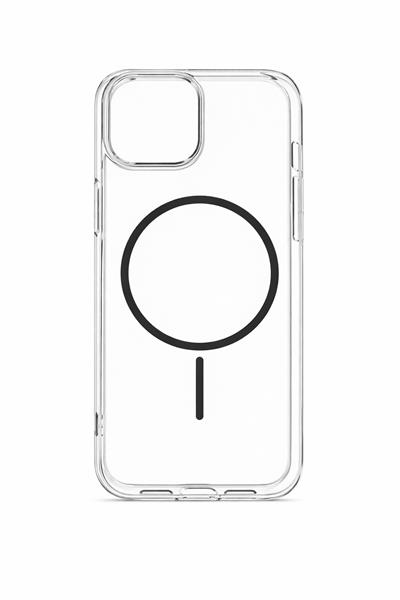 İPhone 11 Uyumlu Magsafei Renkli Sert Mika Sararmaz Kılıf Siyah 