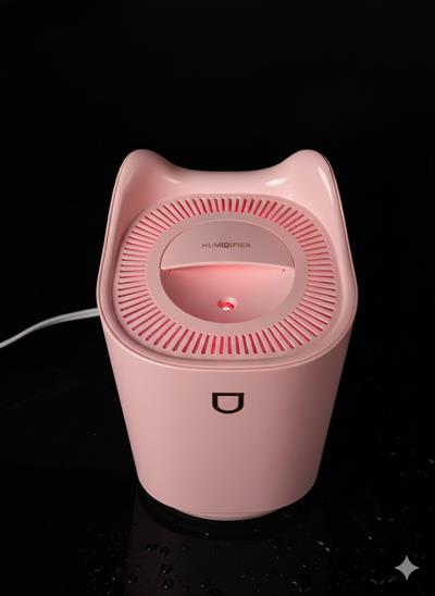 Ferro K3 Taşınabilir 2 Litre Hava Nemlendirici - Atmosfer Işıklı Ultrasonik Buhar Makinesi Pembe