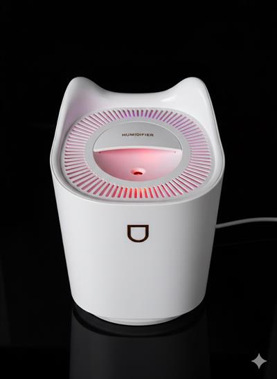 Ferro K3 Taşınabilir 2 Litre Hava Nemlendirici - Atmosfer Işıklı Ultrasonik Buhar Makinesi Beyaz