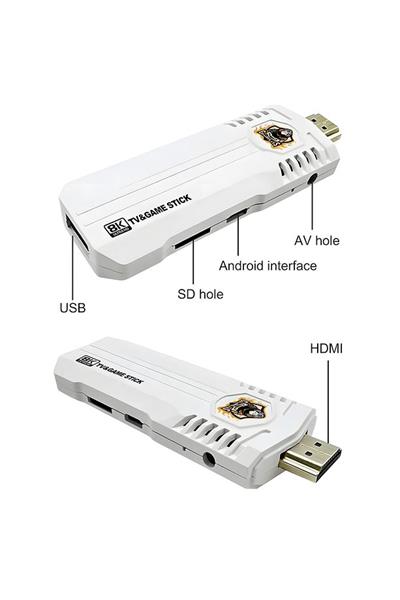 K8 Pro Android 12.1 TV Box 40000+ Retro Oyun Netflix, Youtube Destekli