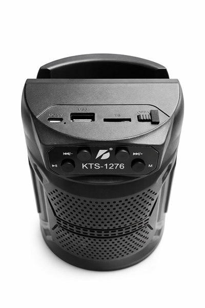 KTS-1276 RGB Işıklı Taşınabilir Bluetooth Hoparlör USB & TF Kart Destekli Güçlü Ses