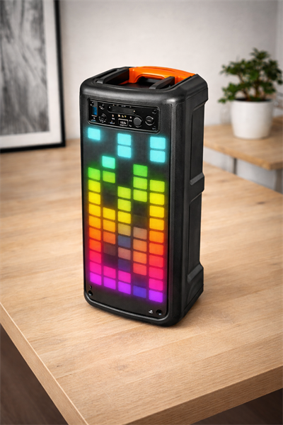 KBroad KTS-1850 Renkli LED Işıklı Wireless Bluetooth Hoparlör