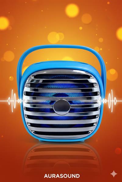 KTS-1943 Taşınabilir Karaoke Hoparlörü | Kablosuz Mikrofonlu | Bluetooth & USB Destekli Mavi
