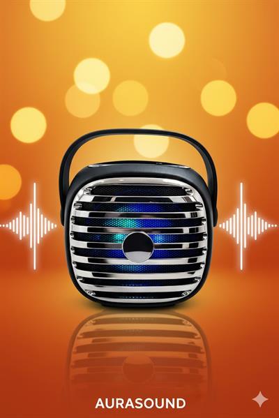 KTS-1943 Taşınabilir Karaoke Hoparlörü | Kablosuz Mikrofonlu | Bluetooth & USB Destekli Siyah