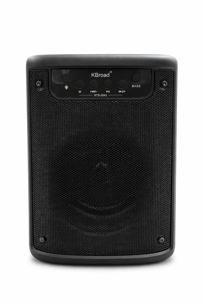 KTS-2043 Mikrofonlu RGB Işıklı Bluetooth Hoparlör – Güçlü Bass, USB/TF/AUX, FM Radyo