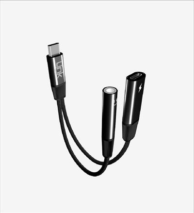 LinkTech A202 USB-C - USB-C & 3,5 mm Kulaklık Jakı Adaptörü