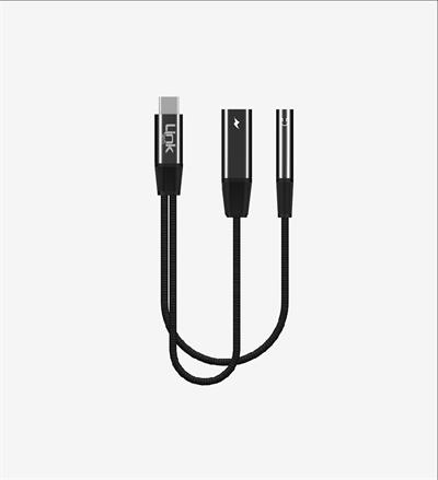 LinkTech A202 USB-C - USB-C & 3,5 mm Kulaklık Jakı Adaptörü
