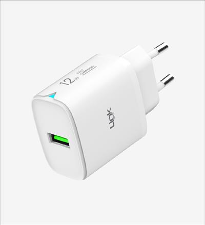 LinkTech C301 Strong 12W Micro USB Kablolu Hızlı Şarj Adaptörü Beyaz