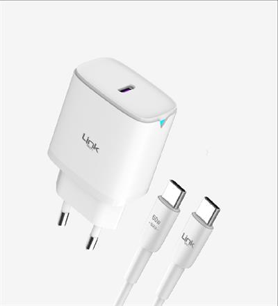 LinkTech C312 Safe Type-C Kablolu 30W Hızlı Şarj Adaptörü