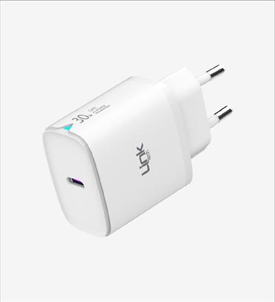 LinkTech C313 Safe Type-C Lightning Kablolu 30W Hızlı Şarj Adaptörü  