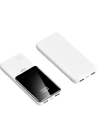 LinkTech EF94 Dijital Ekranlı 22,5W  9000 mAh PowerBank Beyaz